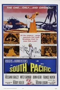 Rossano Prints: SOUTH PACIFIC, US poster, top from left: Rossano Brazzi