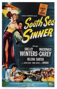 Winters Prints: SOUTH SEA SINNER, US poster art, top, from left: Shelley Winters, Macdonald Carey, 1950