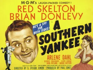 Newscannerlg Prints: A SOUTHERN YANKEE, Red Skelton, Arlene Dahl, 1948