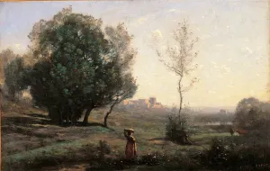Tranquil Scene Prints: Souvenir of the Landes, by Jean-Baptiste-Camille Corot