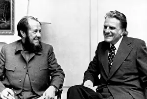 Sitting In Chair Prints: Soviet author Alexander Solzhenitsyn