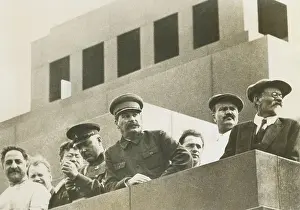Ministers Prints: Soviet leaders witnessing the Great Sports Parade of over 100