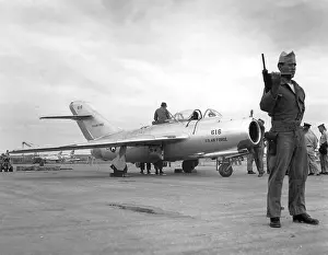 Air Force Prints: Soviet MiG-15 jet fighter delivered by defecting North Korean pilot Lt. No Kum-Sok in 1953