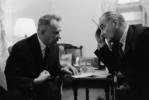 Adversary Prints: Soviet Premier Aleksei Kosygin and President Lyndon Johnson during the Glassboro Summit Conference