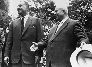 Ukrainian Prints: Soviet Premier Nikita Khrushchev and Egypt's President Gamal Abdel Nasser