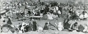 Carts Prints: Soviet (Russian) refugees from the Battle of Stalingrad