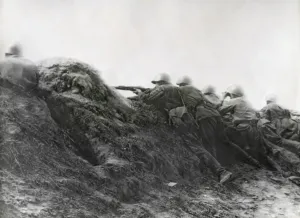 Moscow Prints: Soviet (Russian) soldiers held their fire until the Germans were close