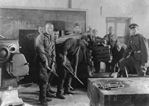 Soviets Prints: Soviet soldiers removing industrial equipment from Manchurian factories, 1946