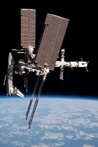 Nasa Prints: Space Shuttle Endeavor docked to the International Space Station