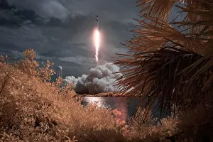 Science Prints: A SpaceX Falcon 9 rocket launches from at Kennedy Space Center bound for the International Space Station