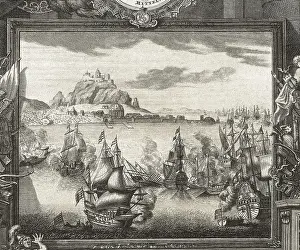 Siege Prints: Spain (1706). War of the Soanish Succession