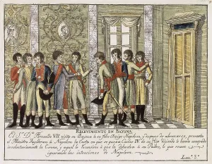 Ferdinand Vii Of Spain 1784 1833 Prints: Spain (1808). 'Recevimiento en Bayona' (Reception in Bayonne)