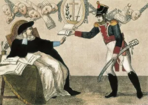 Constitution Prints: Spain (1810-1814). Cadiz. 'El enfermo por la Constitucin' (The sick because of the Constitution)