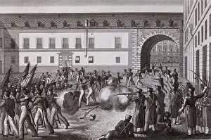 Black And Whitescene Prints: Spain (1820-1823). Liberal Triennium