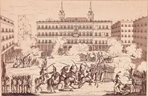 Black And Whitescene Prints: Spain (1822). Liberal Trienium