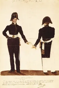 Aisagp4 Prints: Spain (1833). Uniform for advisors