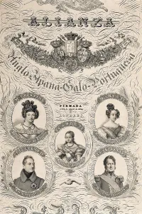 Isabella Ii 1830 1904 Prints: Spain (1834). Quadruple Alliance between Britain