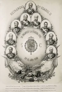 Security Prints: Spain (1844). Portrait of the founders of the Civil Guard