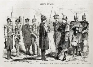 April Prints: Spain (1860). The Spanish Army