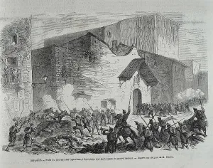 Black And Whitescene Prints: Spain (1869). Glorious Revolution