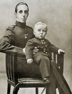 Alfonso Xiii 1886 1941 Prints: Spain (1908). King Alfonso XIII and the Prince of Asturias