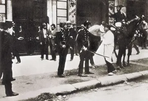 Social Movement Prints: Spain (1909). Tragic Week in Barcelona