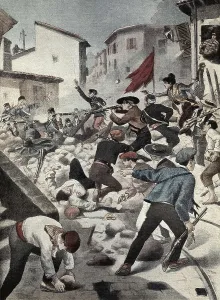 Barcelonese Prints: Spain (1909). Tragic Week of Barcelona