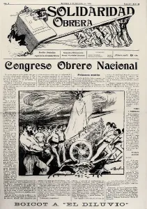 Social Movement Prints: Spain (1910). 'Solidaridad Obrera'