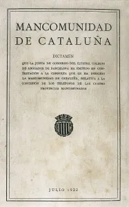 Character Prints: Spain (1922). Mancomunidad de Catalua (Commonwealth of Catalonia)