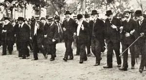 Republics Prints: Spain (1923). Demonstration of the Conjuncin Republicano-Socialista in Madrid