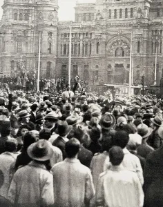 Policies Prints: Spain (1930). Student demonstration