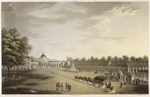 Brambila Prints: Spain (19th c.). Convent and Square of San Antonio in the Royal Site of Aranjuez