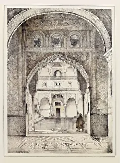 Andalucia Prints: Spain (19th c.). Granada. The Alhambra