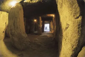 Neolithic Prints: SPAIN. Antequera. Menga Caves. Corridor entrance