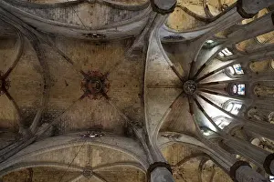 Ribera Prints: SPAIN. Barcelona. Church of Santa Maria del Mar