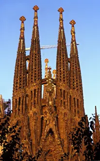 SPAIN. Barcelona. Expiatory Church of the Holy Family. Nativity facade. Modernism. Architecture. - Lucas Vallecillos/Iberfoto/Everett Collection (324483)**US SALES ONLY**