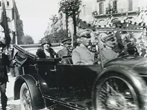 Regal Prints: SPAIN. Barcelona. Kings Alfonso XIII and Victoria Eugenia de Battenberg in Barcelona (25th May 1929)