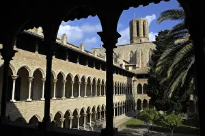 Monastery Prints: SPAIN. Barcelona. Monastery of Pedralbes