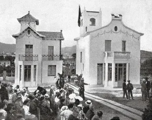 SPAIN. Barcelona. Spain (1916). Barcelona. Inauguratio of the first group of houses of the Journalist Cooperative, in Horta district