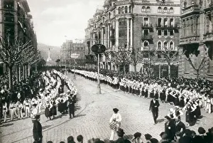 Folk Prints: SPAIN. Bilbao. Spain. Second Republic (1931-1936)