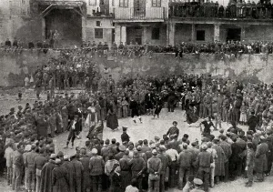 Dancers Prints: SPAIN. Brihuega. Spanish Civil War (1936-1939)