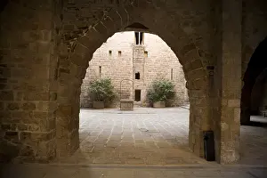 Cardona Prints: SPAIN. Cardona. Castle and Collegiate Church of Sant Vicen (12th c)