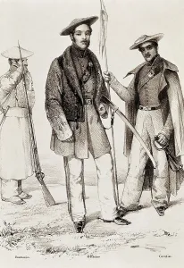Absolutism Prints: Spain. Carlism. Carlist army uniforms
