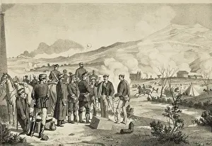 Carlists Prints: Spain. Third Carlist War. Battle of Somorrostro