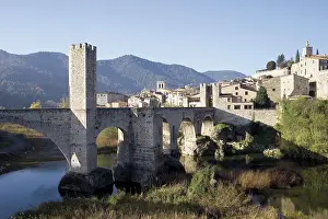 Gerona Prints: SPAIN. CATALONIA. GERONA. Besal