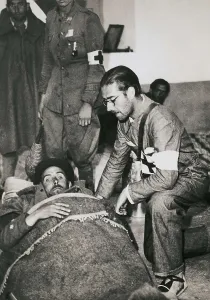 Healing Prints: Spain. Civil War (1936-1939). Wounded soldier of the national forces