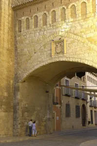 Zaragoza Prints: SPAIN. Daroca. Puerta Baja (Low Gate). AISA/Everett Collection**US SALES ONLY**