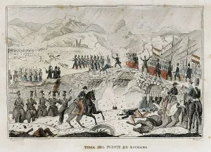 Euzkadi Prints: Spain. First Carlist War. Battle of Luchana (December 24)