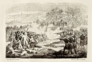Militarism Prints: Spain. First Carlist War. Episode of Burjassot (1837)