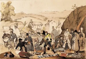 Healing Prints: Spain. First Carlist War. Field hospital
